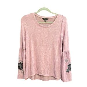Simply Vera Lavender Top/Sweater w/ Accented Bell Sleeves XS